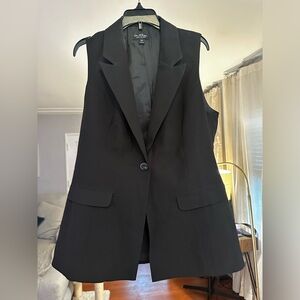 Miss Selfridge black sleeveless blazer